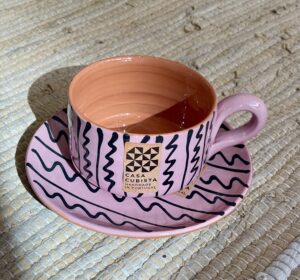 Pink teacup & saucer