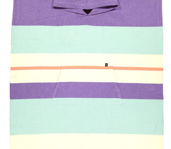 surf poncho purple aqua