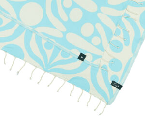 XL beachtowel aqua flora - Afbeelding 4