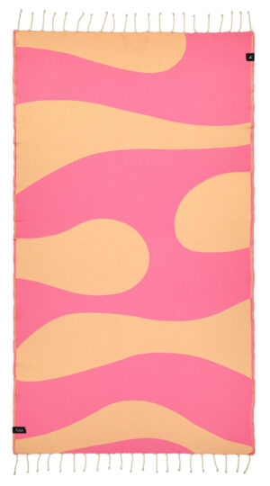 Beachtowel pink peach - Afbeelding 2