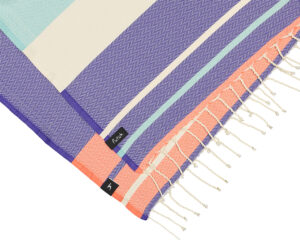 beach towel purple aqua - Afbeelding 2