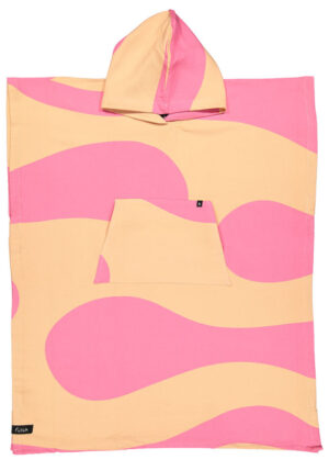 Pink surf poncho