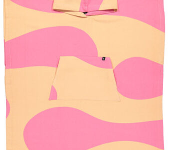 Pink surf poncho