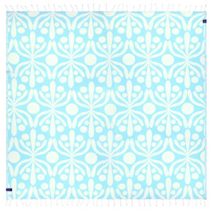 XL beachtowel aqua flora - Afbeelding 2