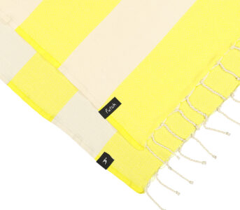 Beach towel yellow
